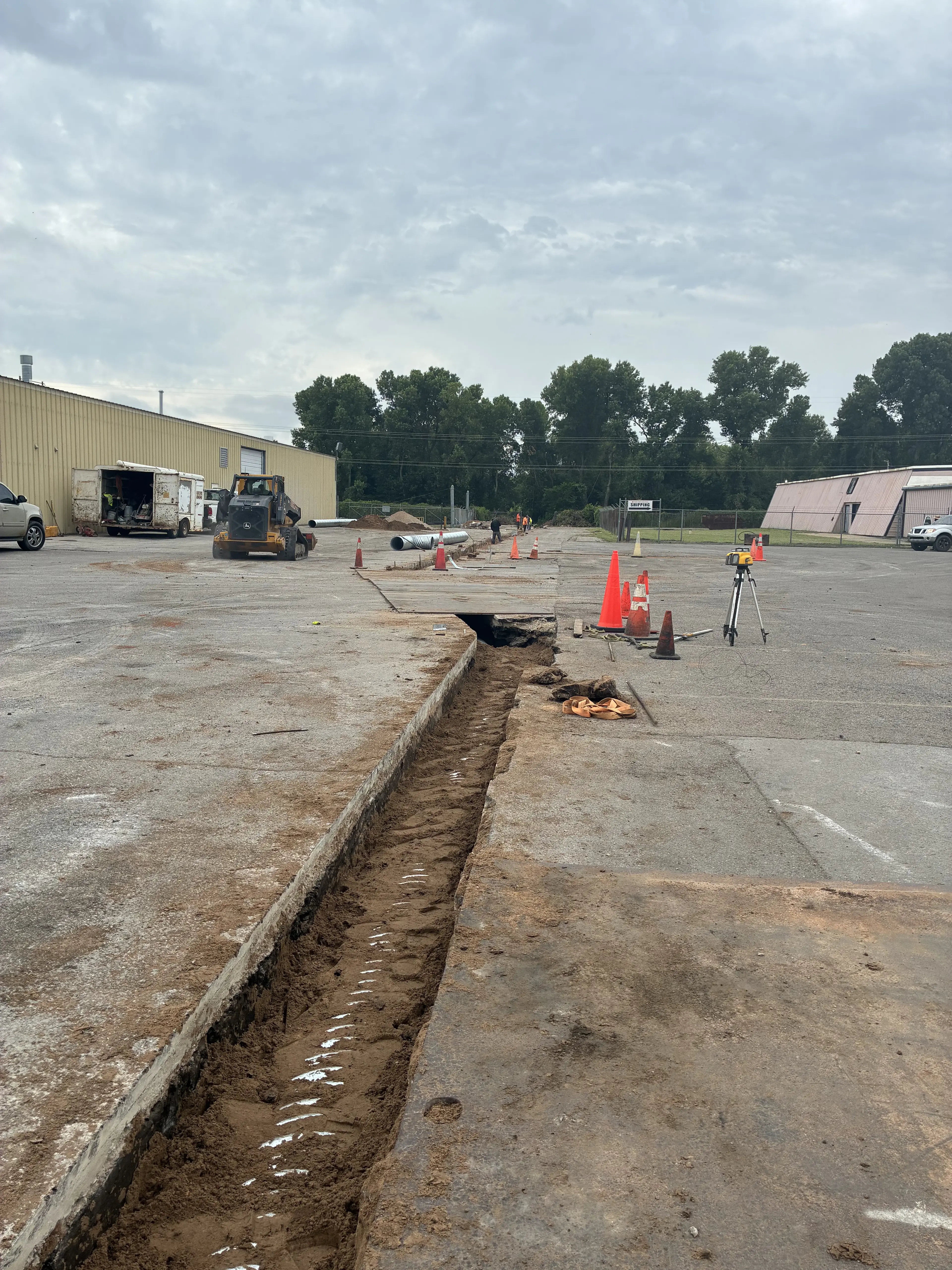 Stormwater Drain with Graded Asphalt Repairs supporting image 2