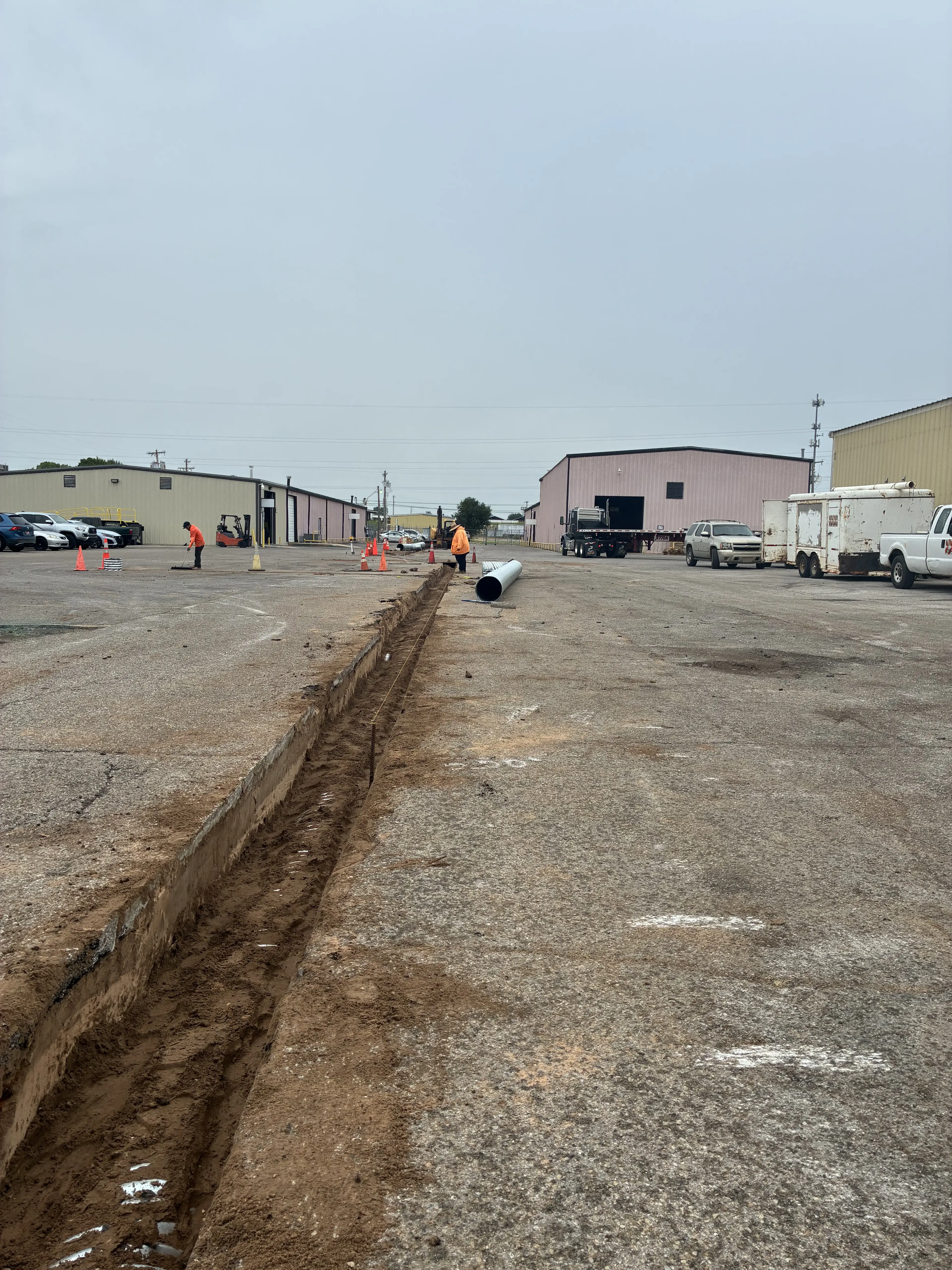 Stormwater Drain with Graded Asphalt Repairs supporting image 6